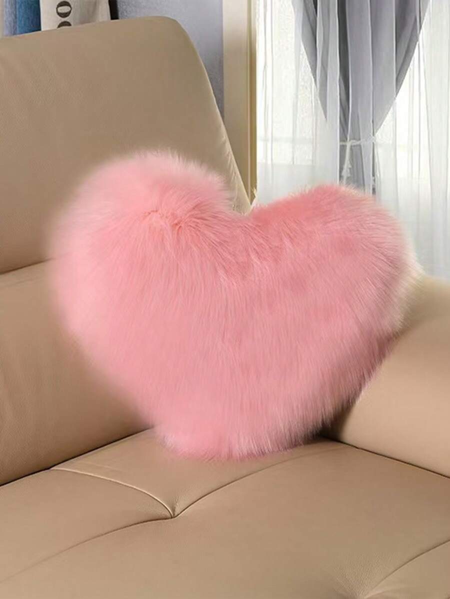 1PC Mini Heart Shaped Plush Pillow, Bedroom, Decoration, Sofa, Car Lumbar Pillow Cushion, Inner Filler