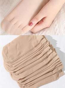 20 paires de chaussettes mi-mollet de couleur unie, des bas courts minimalistes et pratiques pour femmes en noir, chair, cristal, fins. Bas d'été fins pour femmes et hommes