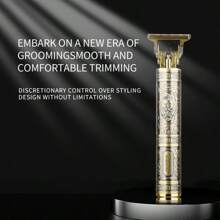 Kemei KM-T9 Men's Professional Zero Gap Hair Clipper & Beard Trimmer | USB Rechargeable, Multifunctional Men's Electric Shaver With Guide Comb | Barber Home & Travel Grooming | Christmas Gift For Dad