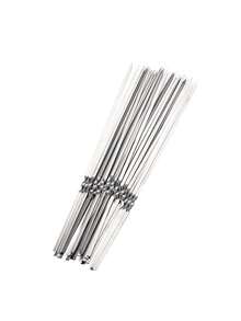 100pcs Barbecue Skewers,30CM In Length Stainless Steel Barbecue Needles, Multi-Purpose Metal Grill Kebab Skewers,Charcoal Barbecue,Barbecue Skewers, Lamb Skewers, Corn Forks, Flat Iron Skewers, Gathering BBQ, Family Parties,Outdoor Cooking,Eid Al-Adha,Autumn Party, Christmas Party