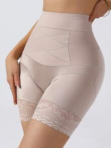 High-Waisted Shaping Briefs With Tummy Control, Seamless Design. Slimming Shorts, Butt Lifting, Soft And Shaping. - Apricot - View 8