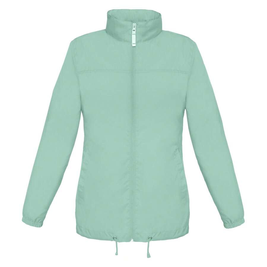 B&C Womens/Ladies Sirocco Windbreaker (Pixel Turquoise) - Mint Green - View 1