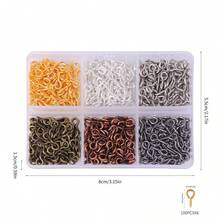 Conjunto de taladro de mano con alicate, taladro de mano manual con 600 ganchos ojo pequeños y 10 brocas de diferentes tamaños para llaveros, joyería, encantos de teléfono y manualidades DIY - Multicolor - Ver 16