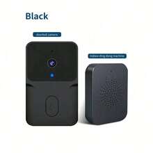 1pc Graffiti Smart WiFi Wireless Video Doorbell With HD Camera, Night Vision, Two-Way Audio, Supports Smart Home Greeting, Mobile Motion Detection Alarm, Push Notification, Remote Viewing, Rechargeable Battery, Wireless Video Doorbell With Doorbell Sound - Multicolor - View 12