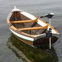 RibasuBB Marine Electric Thruster With Retractable Handle – High Power Battery Clamps For Kayaks, Canoes & Inflatable Boats - Black - View 1