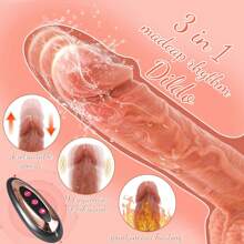 Sex Toys Thrusting Dildo Vibrator, Realistic Dildos Vibrators For G Spot, Anal Butt Plug Vibrator With Thrusting & Vibrating & Suction Cup, Strapless Strap-On Dildo Penis Adult Toy & Games For Sexy Men Couples