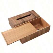 Walnut Wood Tissue Box Simple Wooden Paper Tray Napkin Paper Box Living Room Household Paper Storage Box Back To School