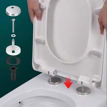 2/4pcs Universal Toilet Seat Bolt Kit, Screws, Quick Release, Toilet Seat Fasteners, Fixed Bolts, Expansion Bolts, Easy To Install- Toilet Seat Replacement Parts Kit, Toilet Cover Maintenance Accessories, Fixing Accessories Bathroom Bathroom Accessories Bathroom Tools - Multicolor - View 4