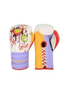 Gants de boxe imprimés pour hommes, femmes et jeunes, convenant à la boxe, au kickboxing, aux arts martiaux mixtes, au Muay Thai, à l'entraînement sur sac lourd, à la gym et aux sports. Idéal comme cadeau pour hommes et femmes.