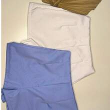 Kit Of 2 New Fashion Tailored Social Shorts 2025 - 白色淡藍色 - 查看 2