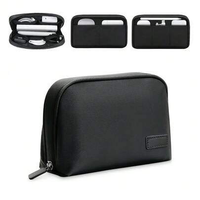 Electronics Organizer Travel Case, Water Resistant Travel Bag Cable Organizer For Essentials, Tech Pouch Accessories Carry Storage For Cord, Phone, Cables,USB Flash Drive, Daily Items
