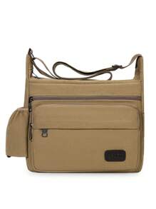 Bolso de hombro de gran capacidad y multicapa para hombre, nuevo bolso casual de viaje multicapa para negocios de hombre