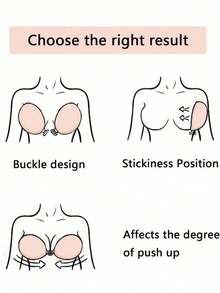 A Transparent Shoulder Strap Self-Adhesive Silicone Bra Sticker, Specially Designed For Wedding Dress Photography, Strapless Gowns, Invisible Lingerie, Enhancing Cleavage, And Sexy Breast Stickers With Straps.