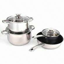 Batterie de cuisine - Ensemble de casseroles de 12 pièces Klack Induction Gaz Vitro, Découvrez la polyvalence et la qualité de la batterie de cuisine Klack. Ensemble de casseroles de 12 pièces pour induction, gaz et vitro. Cuisinez avec style et efficacité ! - Livraison en 24/48 heures GRATUITE! - Argent - Voir 2