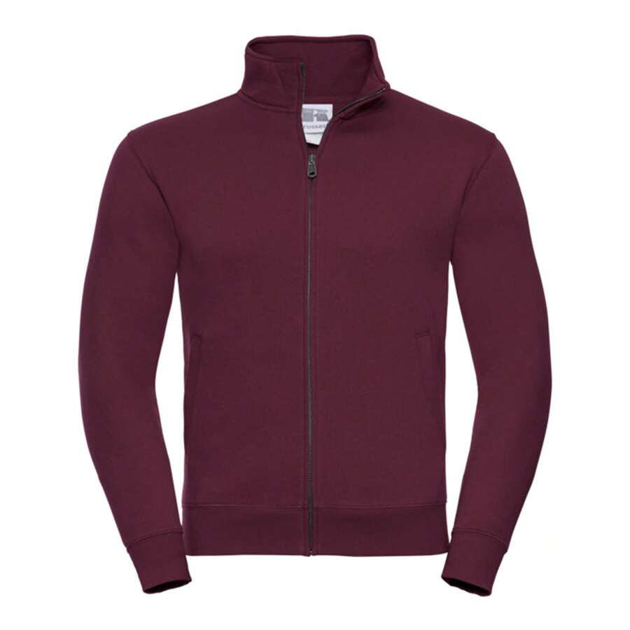 Russell Europe Mens Authentic Sweat Jacket (Burgundy) - Burgundy - View 1