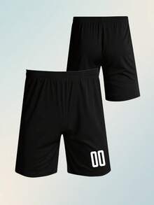 カスタムサッカーユニフォーム パーソナライズされたサッカーTシャツ&ショーツ メンズ ユース レディース ボーイズ、プリントされた名前 番号 チームユニフォーム - ブラック - チェックする 5