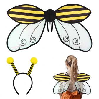 2 Pcs/Set Insect Fairy Wings Fairy Costume For Women Accessories Ladybug Bee Cosplay Fairy Costume Angel Wings