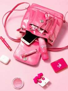Barbie Pink New Large Capacity Student Backpack, Girl Gift Bag Women's Shoulder Bag, Multifunctional, Phone Bag, Women's Cute Backpack, Travel Backpack Student Backpack Decor Back To School