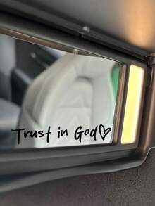 2pcs Customized Solid Heart-Shaped Car Rearview Mirror Stickers, Idol Style, Unisex, Suitable For BMW, Audi, Mercedes-Benz, Cute Stickers For Car Exterior Accessories, Black/White/Pink/Red/Colorful, Also Applicable To Laptops, Cars, Bottles, Trucks, Phones, Motorcycles, Windows, Walls, Cups - Multicolor - View 2