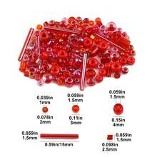 1,000pcs Mixed Glass Beads, Suitable For DIY Jewelry Making, Bracelets, Necklaces, Earrings, And Hair Accessories - DIY - View 3