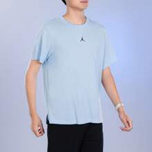 Nike Men's Tops Summer New JORDAN Sports Casual Basic Simple Small Logo Comfortable Breathable Round Neck Short-Sleeved T-Shirt FN5830-441