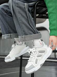 Spring Small-Niche Platform Sneakers, Bread Shoes, Casual Sporty Shoes, Versatile Ins Thick-Sole Chunky Sneakers - Multicolor - View 31