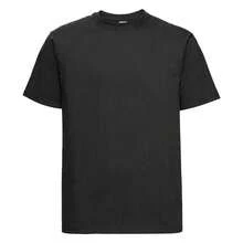 Russell Europe Camiseta clásica de peso pesado para hombre (negro) - Café integral - Ver 1