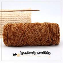 5 Rolls, 100g/Roll, Soft & Comfortable Chenille Velvet Yarn, Multi-Color Options, Suitable For Handmade Knitting - Multicolor - View 25