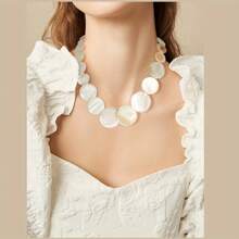 1 pieza Collar de concha elegante, sexy y de moda estilo bohemio para mujer