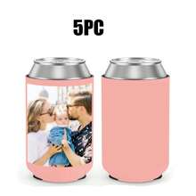 Customizable Beer Sleeves, Personalized With Logo, Name, Photo, Font, Ideal For Parties, Gatherings, Home, Travel, Custom Beverage Bottle Coolers With Initial Text Letter Combination Design, Fun Birthday, Wedding, Party Gifts (Non-Food Contact)