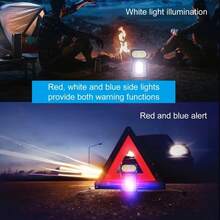 1pc LED Working Flashlight With Magnet Multifunctional COB Lamp Rechargeable Maintenance Lamp Suitable For Outdoor Camping Household Emergency Lighting