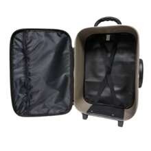 Carry-On Suitcase With Wheels, Size P, Standard Measurements, ANAC - Black and White - View 2