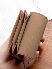 Minimalist Silver Clasp Pouch, Wallet, High-Quality Compact Coin Purse, Large Capacity Card Holder - Multicolor - View 5