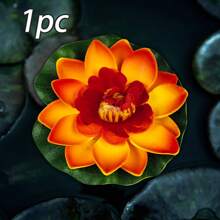 6 Pezzi Fiori Galleggianti A Loto E Ninfea A Led Impermeabili Per Decorazione Piscina, Lampada Notturna A Colori Cambiante, Può Essere Usato Per La Decorazione Di Desideri, Fiumi O Piscine