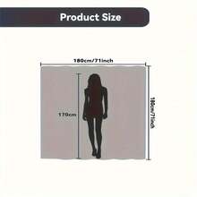 1pc Butterfly Patterned Waterproof Bathroom Shower Curtain, Machine Washable Fabricbathroom Decor Summer - Multicolor - View 4