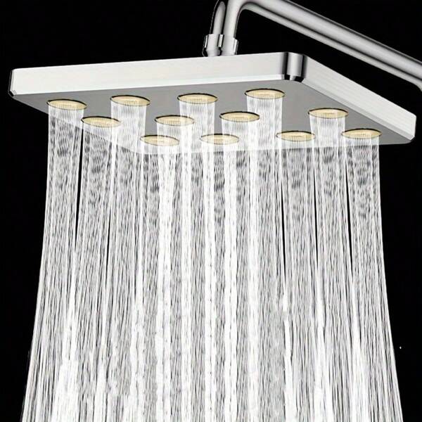 Cabezal de ducha, Cabezal de ducha de lluvia de alta presión de 4 pulgadas/10 pulgadas, salida de agua extraíble, cabezal de ducha rectangular grande de lluvia, cabezal de ducha con cascada de 360 grados de rotación para baño