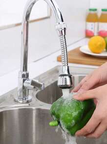 1pc 360° Swivel Faucet Extender With 2 Modes - Extendable & Rotatable, Splash-Proof Nozzle, For Upgrading Kitchen Water Conservation Back To School