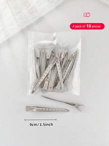 12/20/50 chiếc/gói, Nhiều kích cỡ kẹp cá sấu kim loại, Phụ kiện tóc DIY thủ công sáng tạo, Vật liệu kẹp tóc, Kẹp vàng và bạc, Kẹp tóc kẹp móng vuốt - Màu sắc hình ảnh - Xem 10