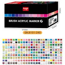 Bộ 24-240 bút màu nước đầu mềm nhiều màu, bút vẽ và graffiti, bút mực lỏng acrylic, 72 màu đầu cọ có thể nạp lại, thích hợp để vẽ trên đá, thủy tinh, gốm sứ, trứng Phục Sinh, kim loại, gỗ. Tuyệt vời làm quà tặng tốt nghiệp, quà tặng tiệc độc thân, quà tặng phù dâu, quà tặng Ngày của Cha, trang trí Halloween. - Nhiều màu - Xem 17