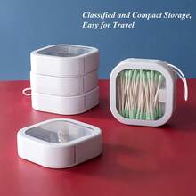 4 peças/Conjunto Caixa de Armazenamento de Faixa de Cabelo, Mini Caixa de Jóias Portátil para Clipes de Cabelo, Melhor Caixa de Armazenamento de Viagem para Itens Pequenos para Garotinhas, 2 Rosa e 2 Branco