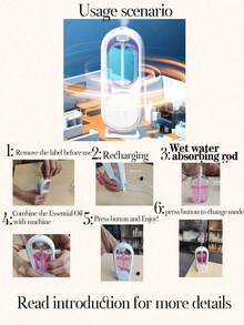 1pc Aroma Diffuser With 1 Bottle Essential Oil, Aromatherapy Diffuser That Can Be Used On Desk Or Wall, Suitable For Bathroom, Bedroom, Living Room - PW6+1 Bottle Of Aromatherapy Liquid - View 11