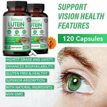 5 In 1 Eye Vitamin Capsules - With Grape Seed Bilberry, Lutein 40mg & Zeaxanthin Supplement 80mg, 120 Capsules - 1 Bottle - View 5