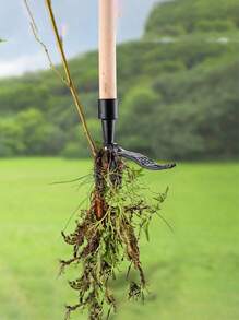 Upright Lawn Weeder, Metal Puller Head Garden Grass Remover, Manual Upright Puller Digging Shovel