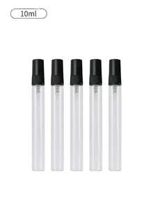 Refillable Black Transparent Perfume Spray Bottle, Fine Mist, Mini Perfume Refillable Spray Bottle, Cosmetic Essence Water Storage Container, Perfume Bottling, Perfume Spray Pump Box, Mini Pocket Perfume Spray, Refillable Perfume Dispenser Transfer Tool (2ml/3ml/5ml/10ml), Travel Essential, Perfume Essence - Black and White - View 20