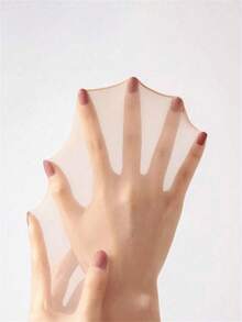 6pairs Women's 15D Nude Nude Seamless Nylon Stockings, Sexy Sheer Knee-High Socks