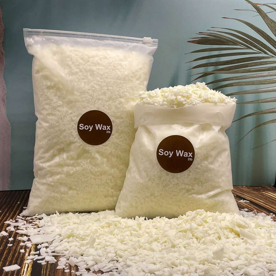 Cera de soja para hacer velas - Cera de soja natural para hacer velas 0,33/2/4 lb Bolsa, Escamas de cera de soja premium, 100 mechas para velas, 100 pegatinas para mechas y 2 dispositivos de centrado, Regalo para hacer velas DIY, Proyecto DIY, Jabón, Regalo perfecto para el Día de Pascua, Velas de aromaterapia, Regreso a la escuela, Día del Padre, Día del Maestro, Decoración del hogar, Dormitorio, Baño, Opción de relajación