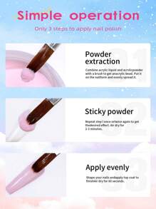 CHOSEOS 48 Colored Crystal Powder Set, 10 G/0.35 Oz Per Bottle, For DIY French Extended 3D Nail Sculpture, Long Lasting, No Nail Lamp Needed!