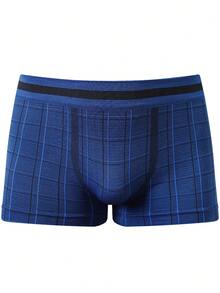 5pcs/Pack New Checkered Men's Seamless Briefs - Multicolor - View 2