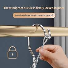 1 قطعة مشبك جوارب من الصلب المقاوم للصدأ متعدد المشابك، رف تجفيف خال من الأضرار للجوارب والمناشف الرطبة، رف تعليق متعدد الأغراض للمنزل - متعدد الألوان - مشاهدة 4