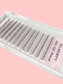 New 8-13/10-15mm Comic Spire Lashes Automatic Flowering Premade Fans Eyelashes Extensions Individual Volume False Lashes Makeup Tools - C - View 3